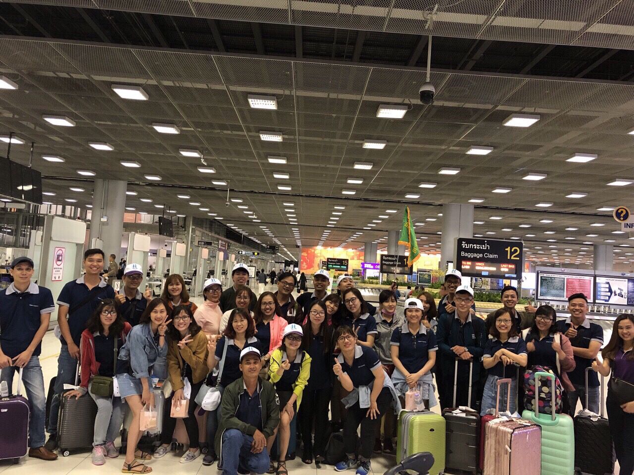 Check in tại sân bay chuẩn bị sang Thái 2018