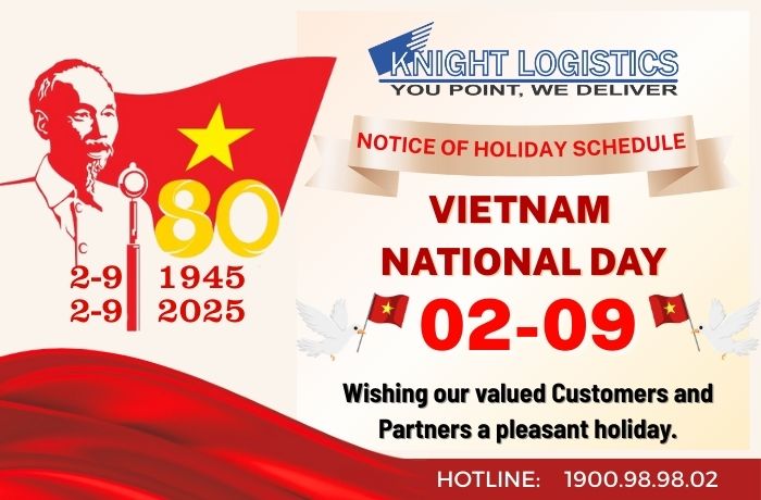 Thông báo Nghỉ lễ Quốc Khánh 2025 Knight Logistics